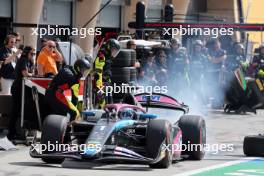 Victor Martins (FRA) ART Grand Prix makes a pit stop. 02.03.2024. FIA Formula 2 Championship, Rd 1, Feature Race, Sakhir, Bahrain, Saturday.
