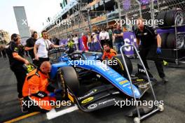 Franco Colapinto (ARG) MP Motorsport on the grid. 08.03.2024. FIA Formula 2 Championship, Rd 2, Sprint Race, Jeddah, Saudi Arabia, Friday.