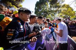 Sebastian Montoya (COL) Campos Racing with fans. 22.03.2024. FIA Formula 3 Championship, Rd 2, Melbourne, Australia, Friday.