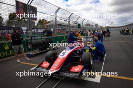 Sami Meguetounif (FRA) Trident on the grid. 23.03.2024. FIA Formula 3 Championship, Rd 2, Sprint Race, Melbourne, Australia, Saturday.