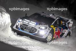 16, Adrien Fourmaux, Alexandre Coria,  M-Sport Ford WRT, Ford Puma Rally1.  15-18.02.2024. FIA World Rally Championship, Rd 2, Rally Sweden, Umea, Sweden.
