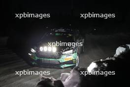 21, Oliver Solberg, Elliott Edmondson, Toksport WRT, Skoda Fabia RS Rally2.  15-18.02.2024. FIA World Rally Championship, Rd 2, Rally Sweden, Umea, Sweden.